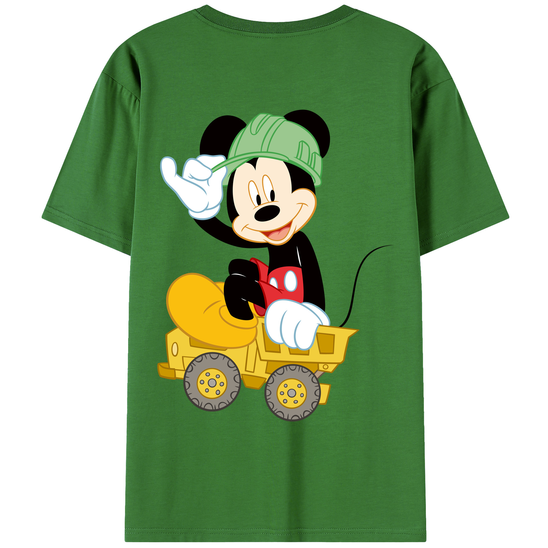 （画像用） ミッキーマウス Mickey Mouse レディース半袖Tシャツ(バックプリント)
